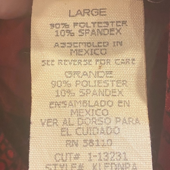 Vintage Kathie Lee Red Black Velvet Velour Maxi Skirt Cowl Neck Top L Holiday - Picture 10 of 11